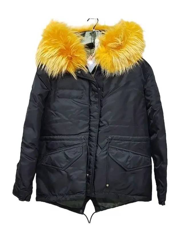 Mr and Mrs Fur OV035 C9133 Yellow Fur Jacket - MR & MRS ITALY - BALAAN 1