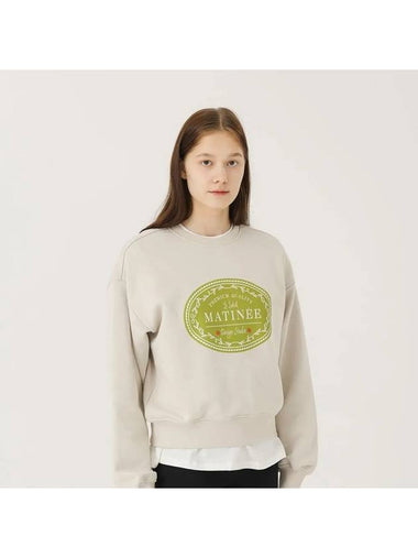 Matinee Classic Label Sweatshirt Greige - LE SOLEIL MATINEE - BALAAN 1