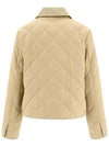 Stripe Point Collar Quilted Jacket Brown - BURBERRY - BALAAN 4