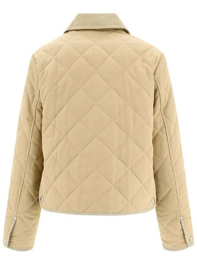 Stripe Point Collar Quilted Jacket Brown - BURBERRY - BALAAN 4