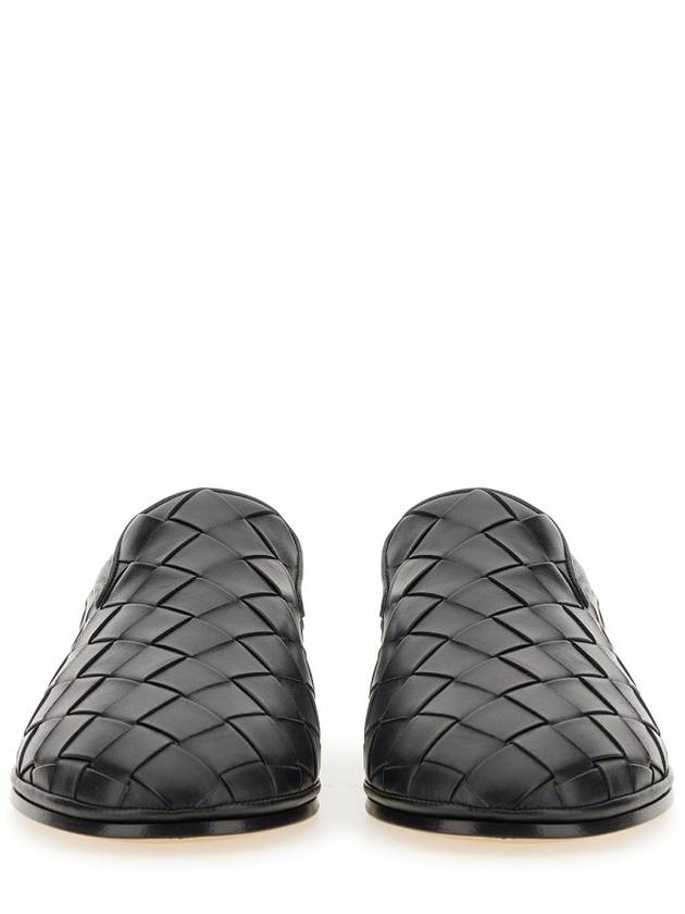 Intrecciato Leather Loafers Black - BOTTEGA VENETA - BALAAN 7