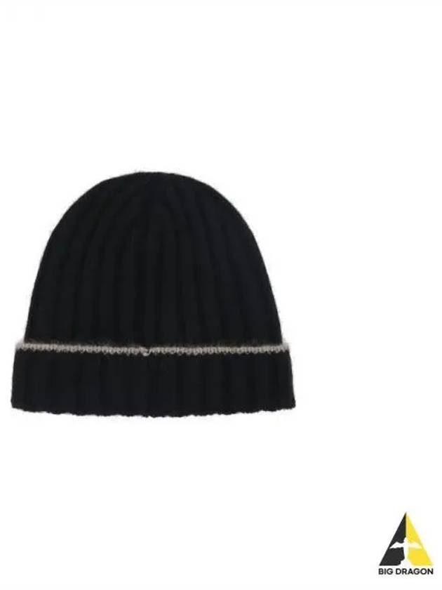 Cashmere Logo Beanie Black - BRUNELLO CUCINELLI - BALAAN 2