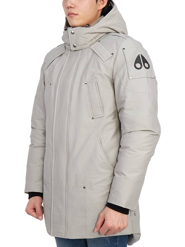 Saint Ulric Logo Plaque Hooded Parka Grey - MOOSE KNUCKLES - BALAAN 4