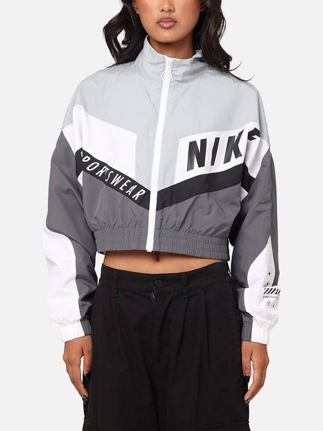 Women's Sportswear Woven Track Jacket Iron Grey - NIKE - BALAAN 2