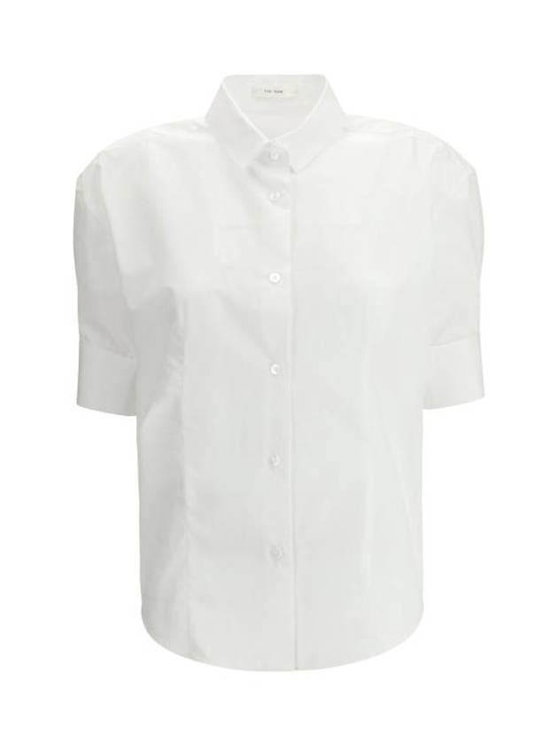 Women's Carpazi Cotton Shirt White - THE ROW - BALAAN 2