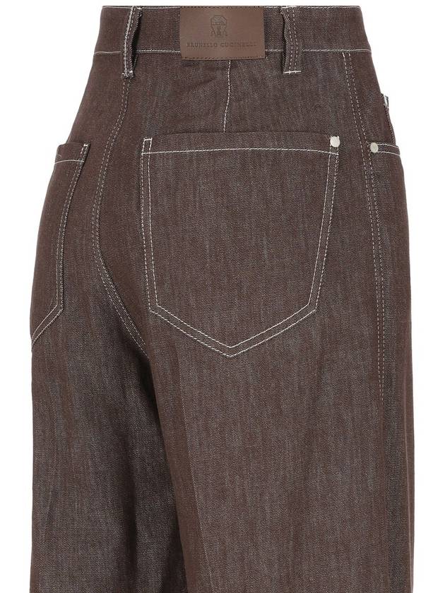 Brunello Cucinelli Trousers Brown - BRUNELLO CUCINELLI - BALAAN 3