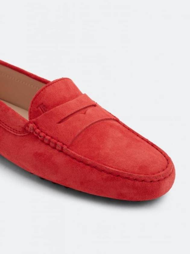 Gommino Suede Driving Shoes Red - TOD'S - BALAAN 3