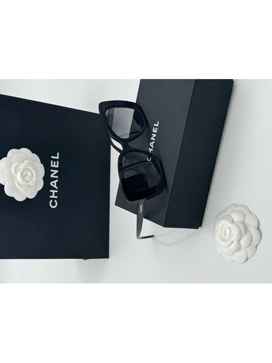 Sunglasses Acetate Cat Eye Asian Fit Black A71533 - CHANEL - BALAAN 2