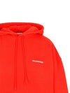 Women's Logo Embroidered Hooded Top Red - BALENCIAGA - BALAAN 4