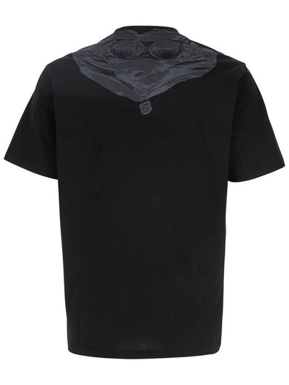 Black T-Shirt With Logo Printed On The Front In Cotton Man - CP COMPANY - BALAAN 2