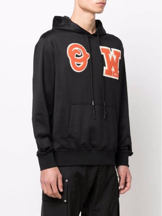 logo patch hoodie black - OFF WHITE - BALAAN 6