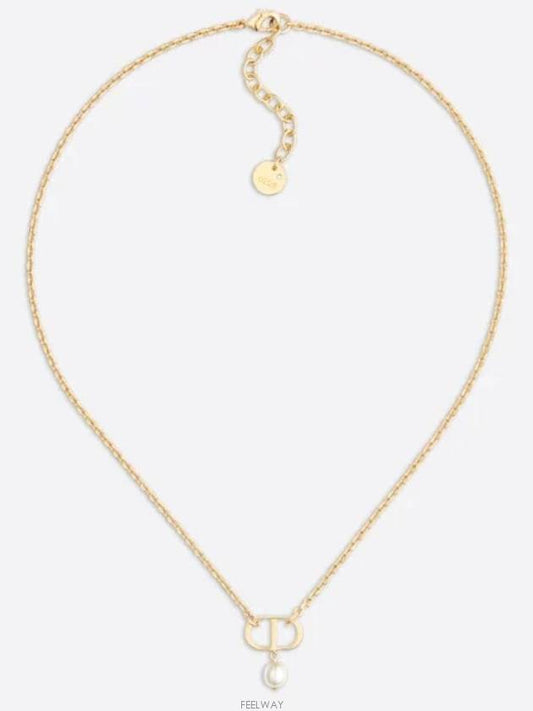 Petit CD Pearl Necklace Gold - DIOR - BALAAN 2