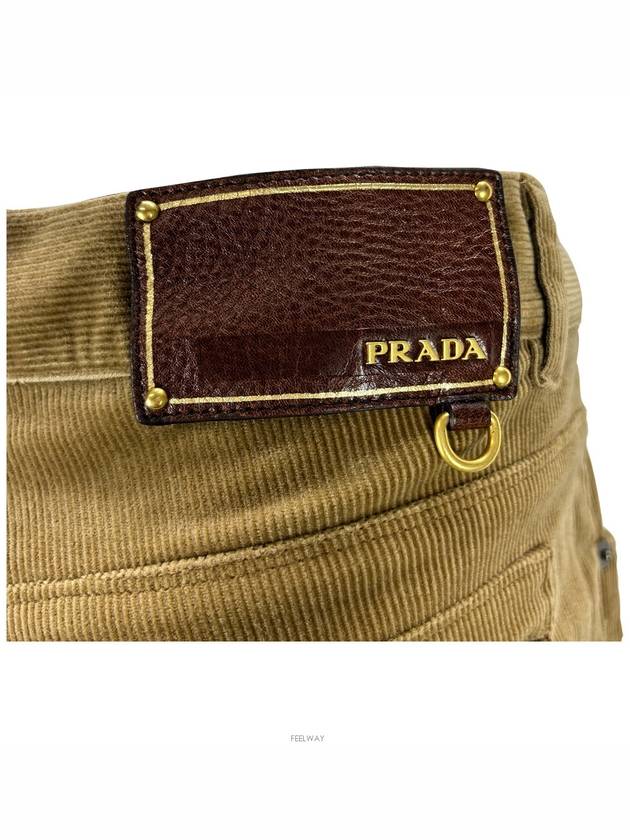 SPC95H CMD F0040 VELLUTO 1000 RIGHE Golden Pants - PRADA - BALAAN 5