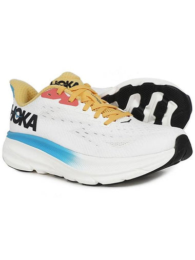 Clifton 9 Wide Low Top Sneakers Blanc De Blanc - HOKA ONE ONE - BALAAN 1