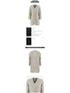 JD8992 MARBLE Women's Collarless Fleece Long Cardigan - DANTON - BALAAN 2