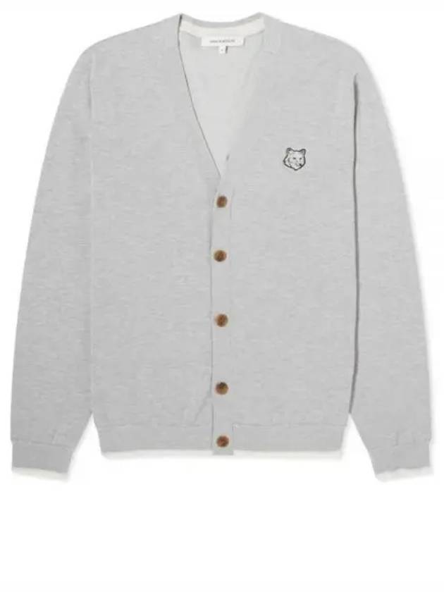 Bold Fox Head Cotton Cardigan Grey - MAISON KITSUNE - BALAAN 2