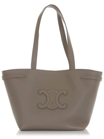 Small Cabas Anais Cuir Triomphe Grained Calfskin Tote Bag Pebble - CELINE - BALAAN 2