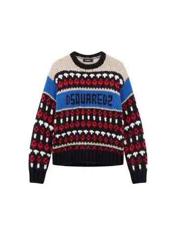 Men's multi-logo striped knit 271413 - DSQUARED2 - BALAAN 1