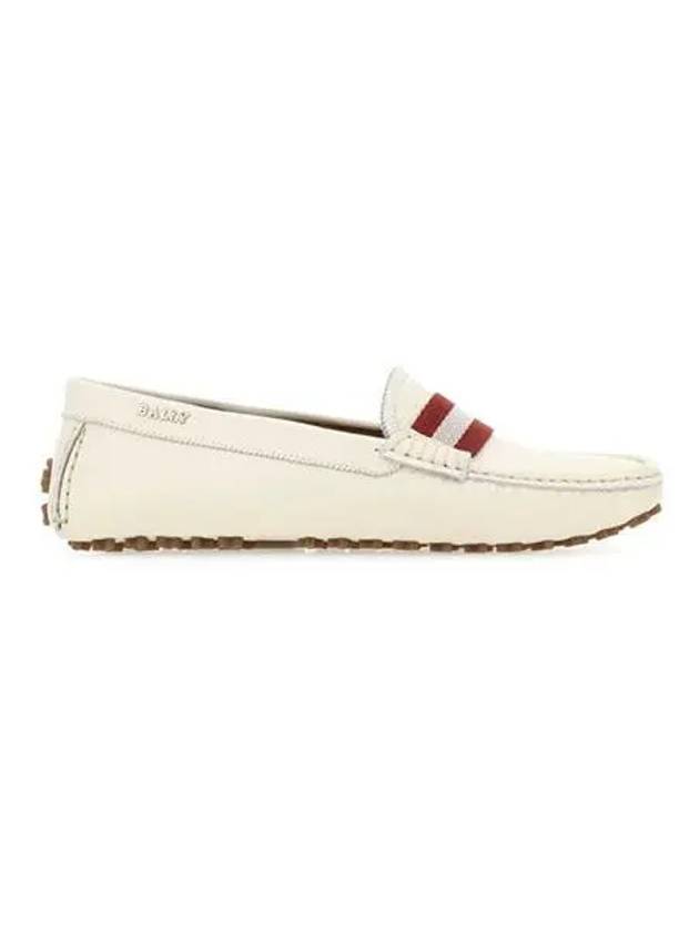 Women s MOCASSINO loafer white LADYES586207 - BALLY - BALAAN 1