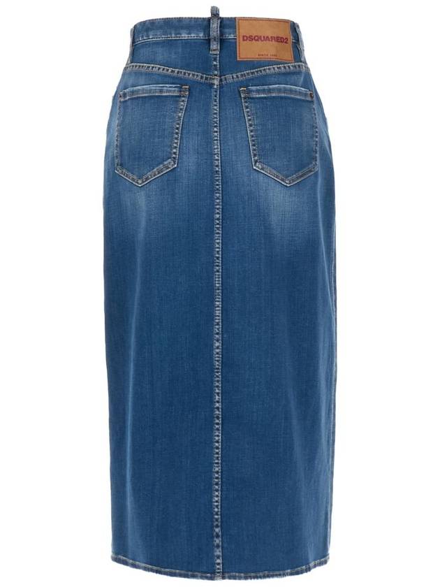 short skirt S75MA0935 S30342 470 BLUE - DSQUARED2 - BALAAN 3