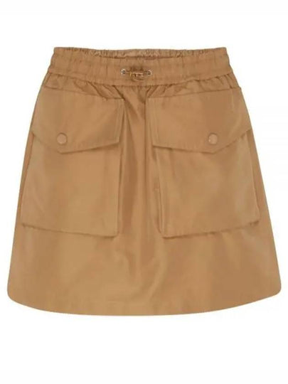 Drawstring Short A-line Skirt Beige - MONCLER - BALAAN 2