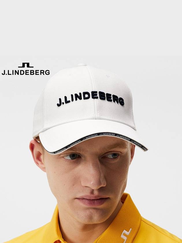 Harry Embroidered 3D Logo Ball Cap White - J.LINDEBERG - BALAAN 2