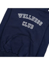 Wellness Club Hooded Sweatshirt WELLNESS CLUB FLOCKED HOODIE NAVY CREAM - SPORTY & RICH - BALAAN 6