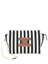 Thais Striped Pouch Bag Black White - CELINE - BALAAN 2