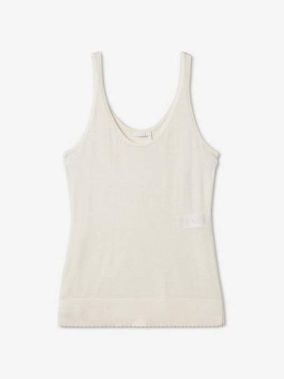 Scallop Wool Sleeveless White - CHLOE - BALAAN 2