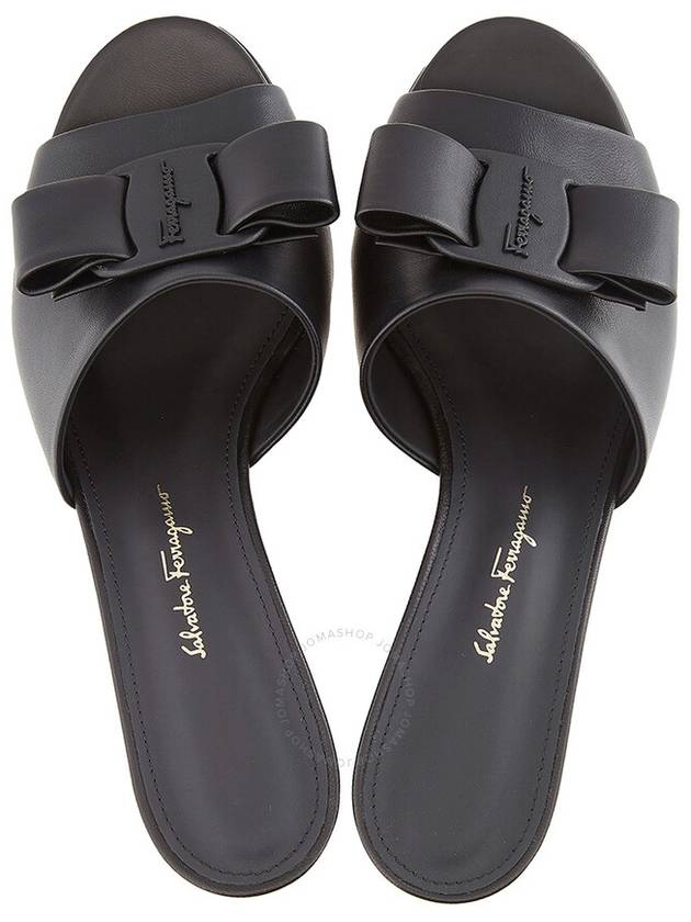 Salvatore Ferragamo Ladies Black Leather Viva 55 Sandals, Size 5.5 - SALVATORE FERRAGAMO - BALAAN 3