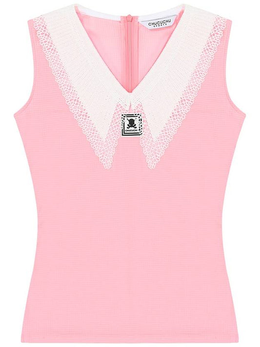 C23M TS007WLace Point Top Pink - CHUCUCHU - BALAAN 1