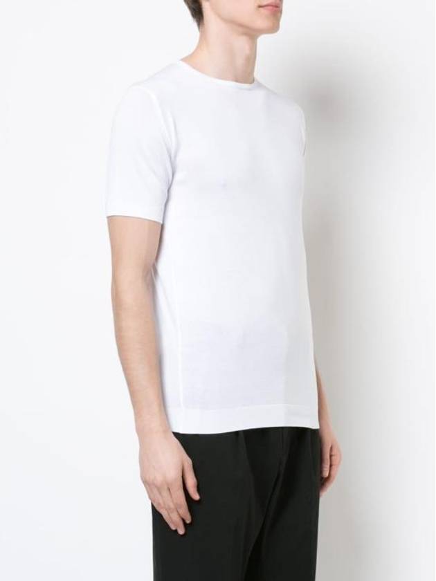 Short Sleeve T Shirt BELDENWHITE White - JOHN SMEDLEY - BALAAN 3