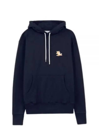 Chillax Fox Patch Classic Hoodie Navy - MAISON KITSUNE - BALAAN 2