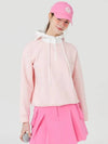 Windproof hooded half zip-up t-shirt PINK - MONBIRDIE GOLF - BALAAN 4