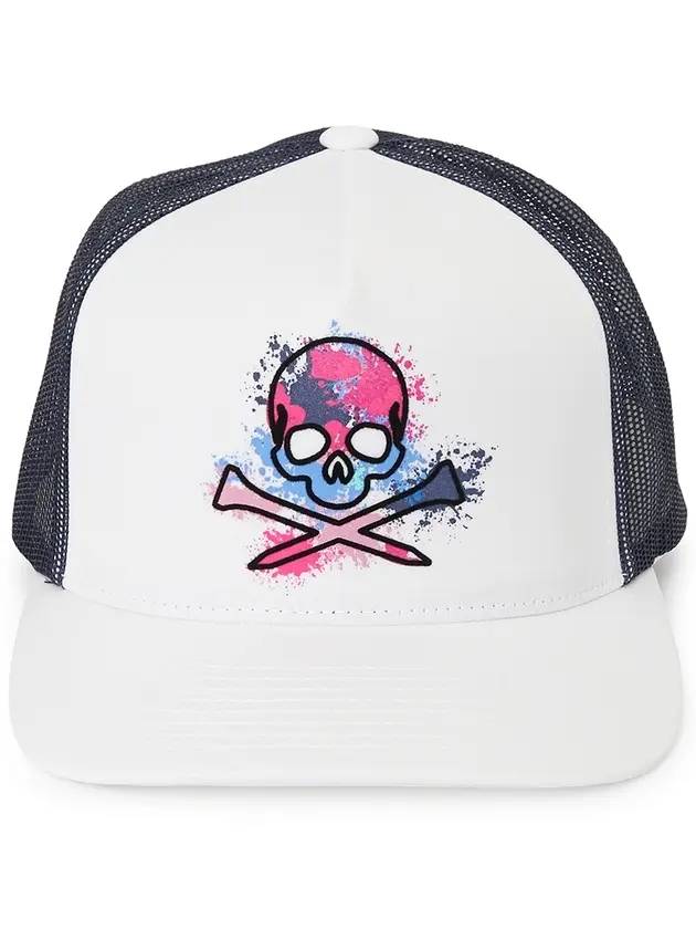 Splatter Skull TS Mesh Golf Ball Cap Snow - G/FORE - BALAAN 1