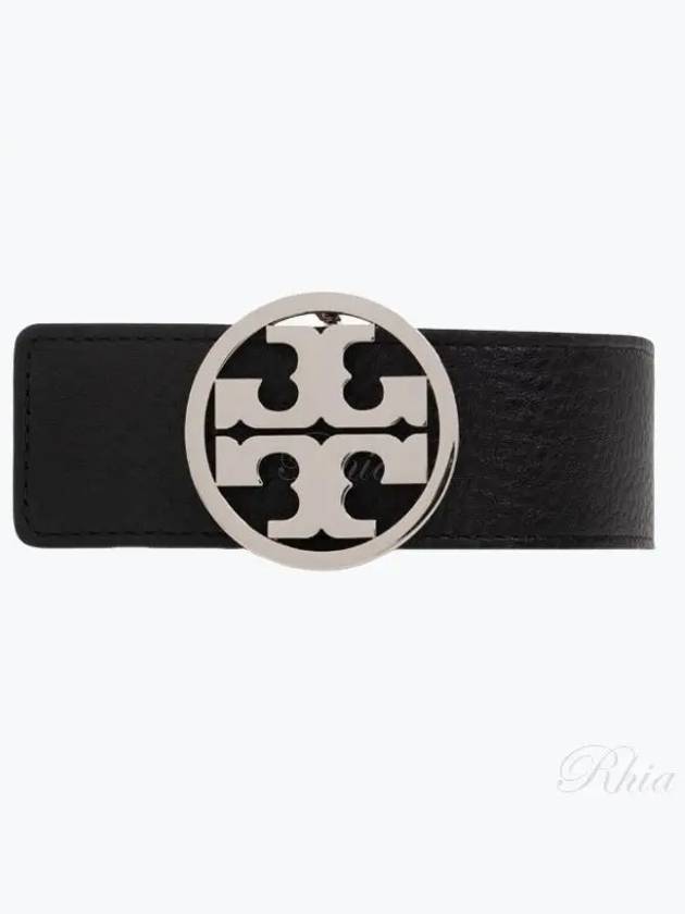 1.5" Miller Reversible Leather Belt Black Classic Cuoio - TORY BURCH - BALAAN 2