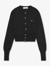 Bea Cropped Cardigan Black - VIVIENNE WESTWOOD - BALAAN 2