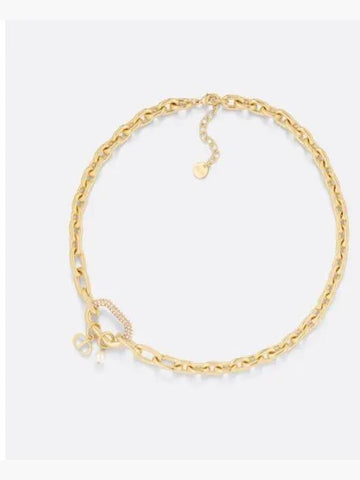 D-Fusion Large Link Chain Necklace Gold - DIOR - BALAAN 1