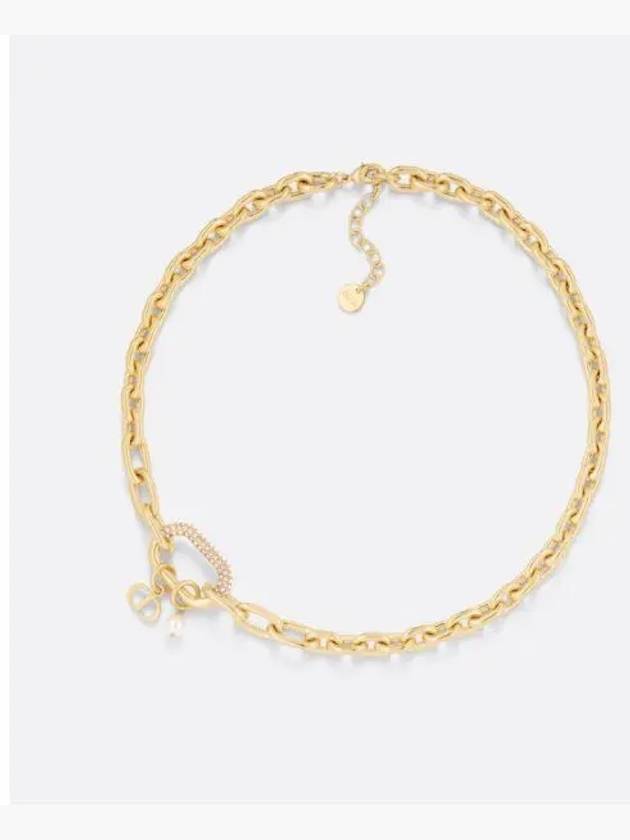 D-Fusion Large Link Chain Necklace Gold - DIOR - BALAAN 1