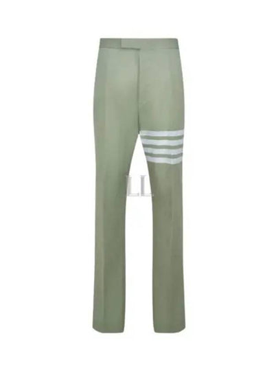 4 Bar Tailored Straight Pants Green - THOM BROWNE - BALAAN 2