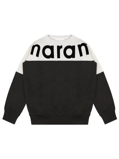 Howley Two Tone Logo Sweatshirt Faded Black - ISABEL MARANT - BALAAN 2