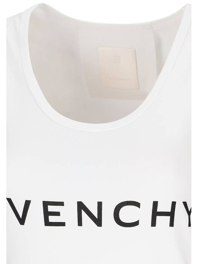 Short Sleeve T-Shirt BW70AZ3YAC116 White Black - GIVENCHY - BALAAN 4