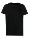 Logo Cotton Short Sleeve T-Shirt Black - MOOSE KNUCKLES - BALAAN 4