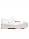 Nappa Leather Mary Jane Low Top Sneakers Lily White - MARNI - BALAAN 2