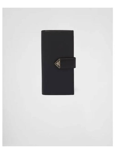 Saffiano Leather Long Wallet Black - PRADA - BALAAN 2