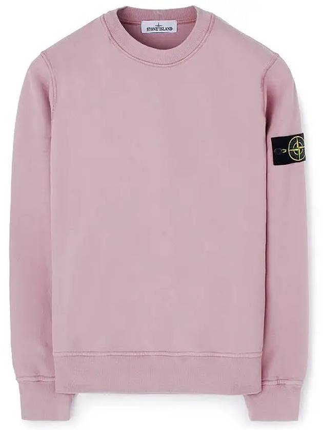 Wappen Patch Crew Neck Sweatshirt Rose Quartz - STONE ISLAND - BALAAN.