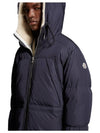 Truy res hooded long padded down jacket navy blue I2 091 1C00004 54A91 74S - MONCLER - BALAAN 5