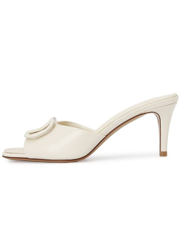 V Logo Sandals Heels White - VALENTINO - BALAAN 5