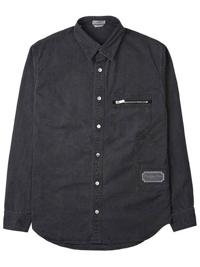 Couture Shirt Denim Jacket Grey - DIOR - BALAAN 2