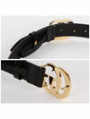 Men's GG Marmont Buckle Belt Black - GUCCI - BALAAN 5